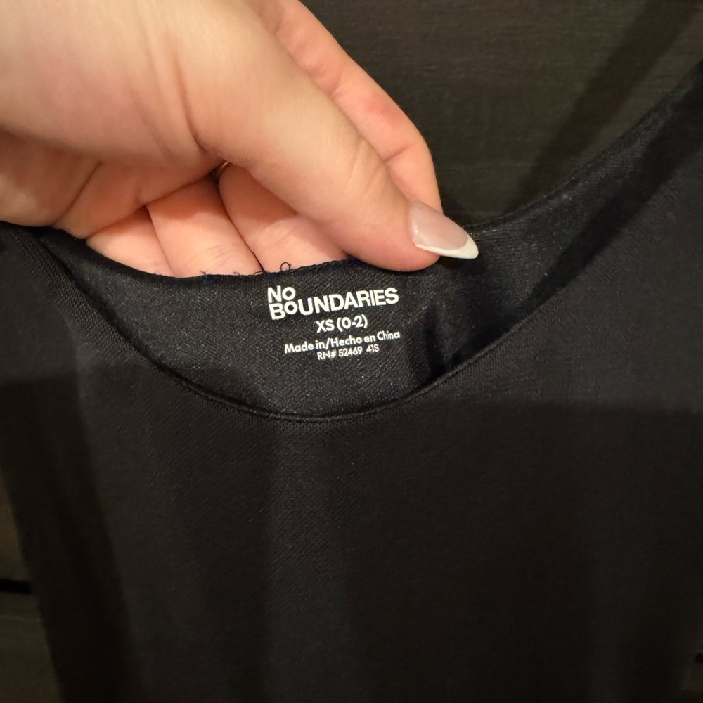 No Boundaries Classic Black Sleeveless Top